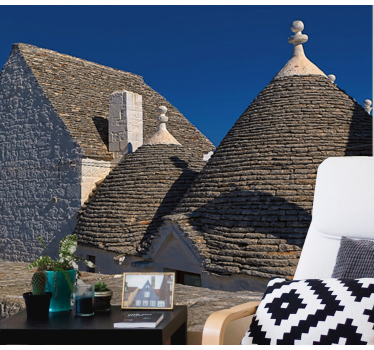 Trulli háztetők Városi falfestmény - TenStickers