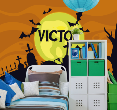 Vicces halloween dekoráció háttérkép - TenStickers