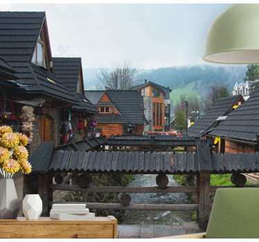 Zakopane utca városi falfestmény - TenStickers