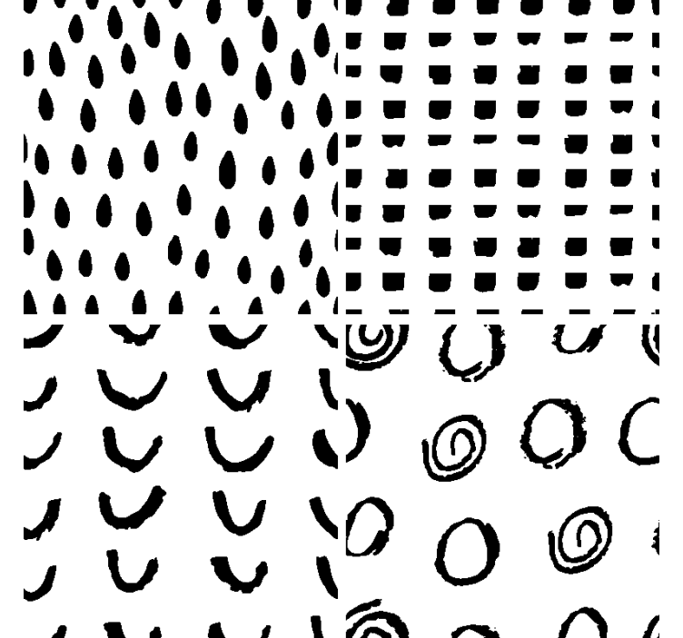 Különböző minták modern alátét - TenStickers