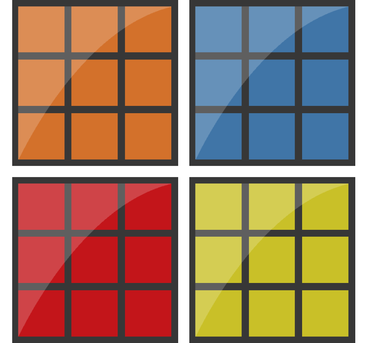 Kocka játék stréber ital alátétek - TenStickers