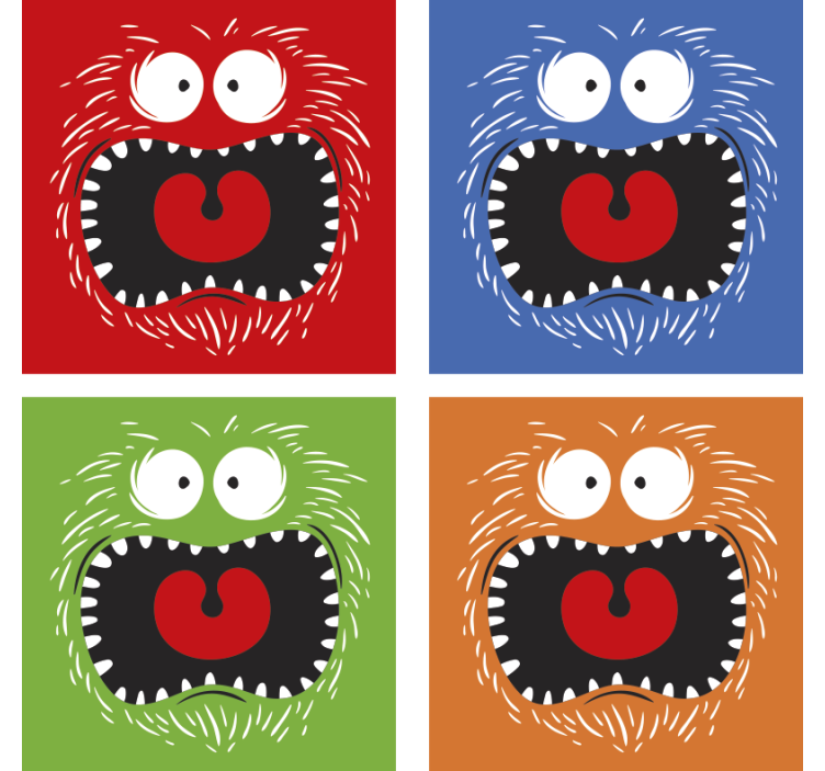 Modern és színes halloween ital alátét - TenStickers