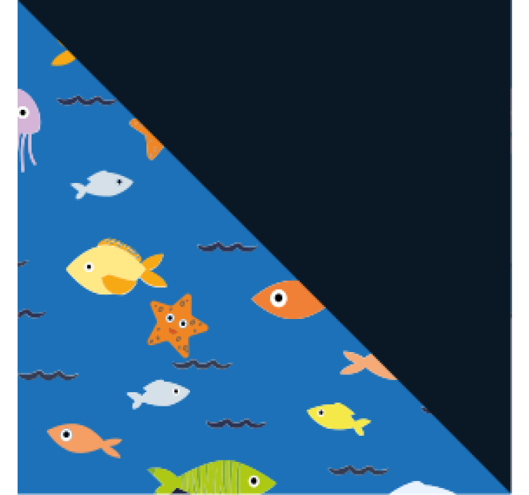 Színes víz alatti jelenet poháralátétek modern - TenStickers