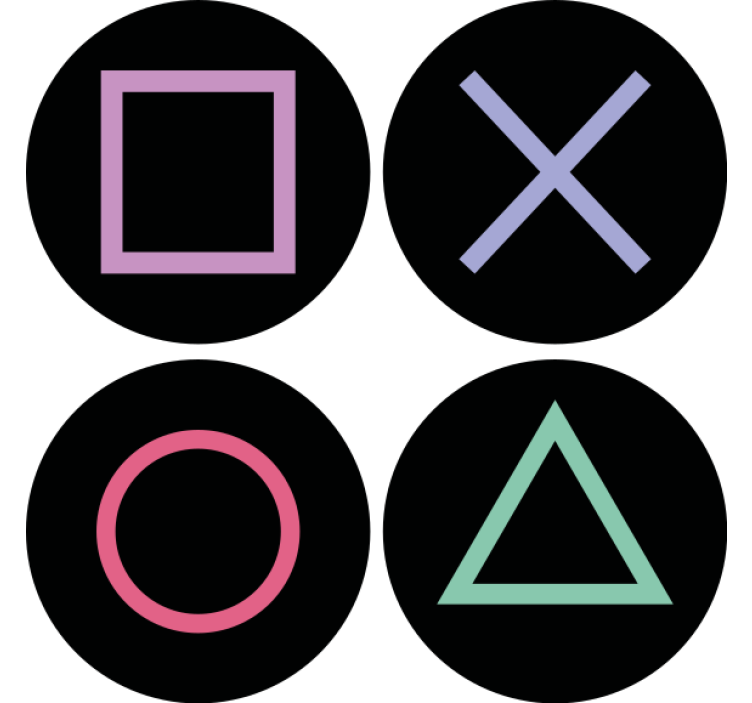 Playstation távoli alakok modern alátét - TenStickers