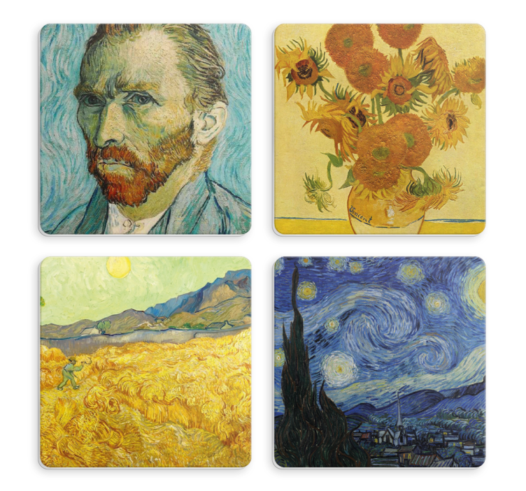 Van gogh művészete több poháralátét - TenStickers