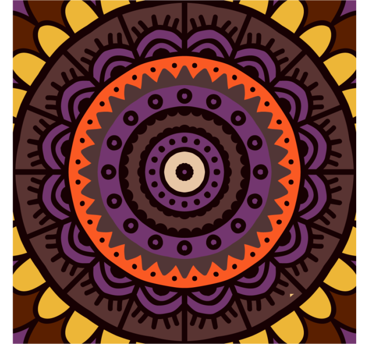 Bonyolult körmintás poháralátétek - TenStickers