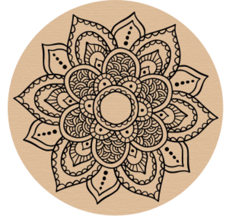 Mandala fa mintázat sör szőnyegekhez - TenStickers