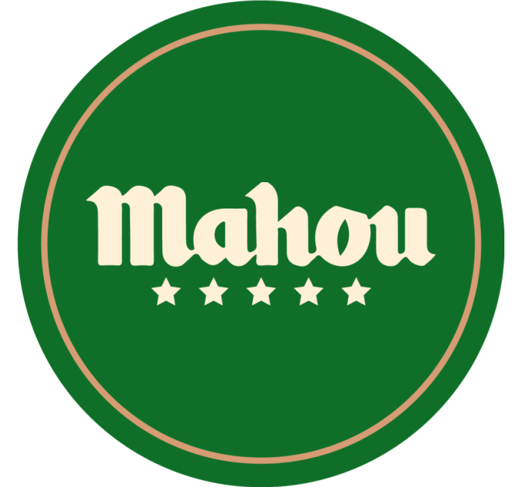Mahou logó egy terített asztal sör szőnyeg - TenStickers