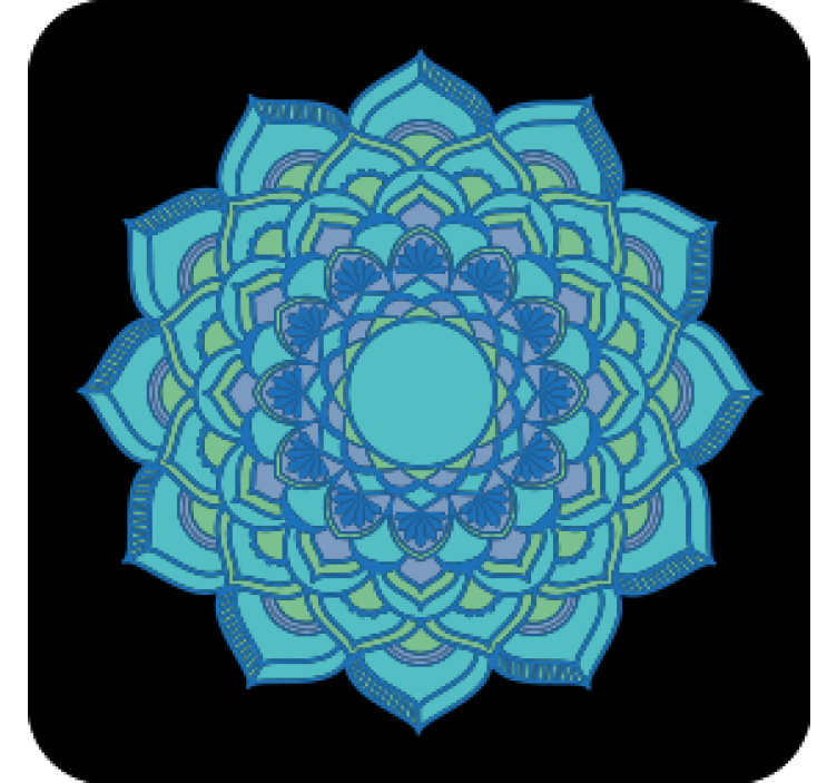 óceán álom mandala vintage alátét - TenStickers