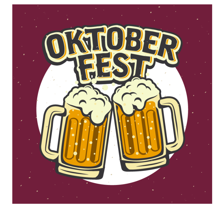 Vidám söröskorsók poháralátétek sörszőnyegek - TenStickers