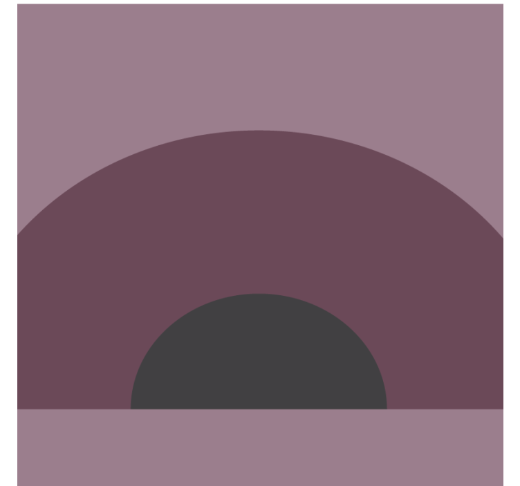 Sötét geometriai ívek modern alátét - TenStickers