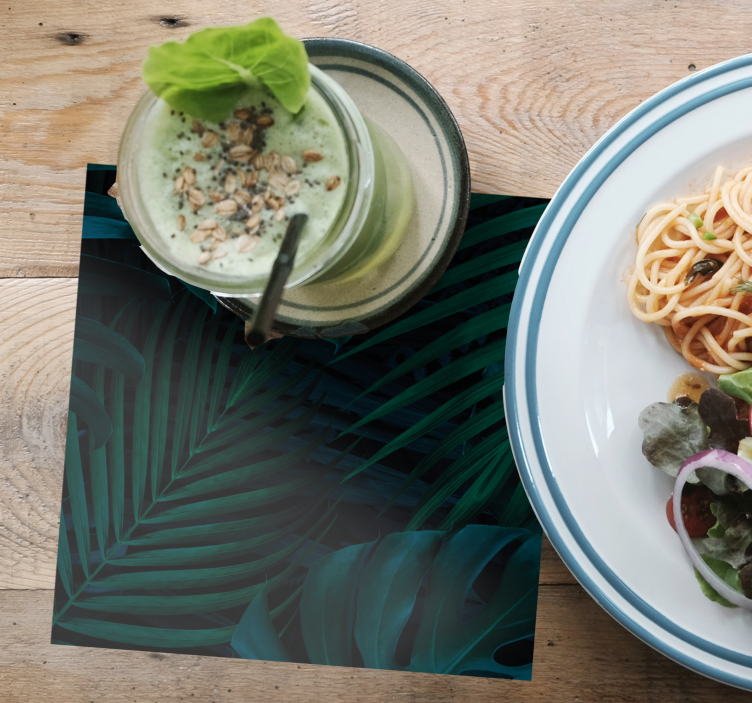 Erdei levelek és növények textúra alátét - TenStickers