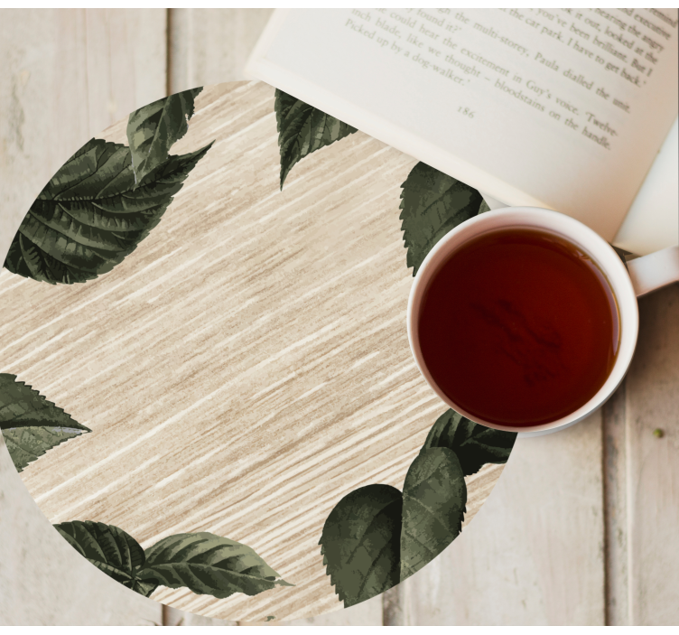 Fa mintás trópusi levelek textúra alátét - TenStickers