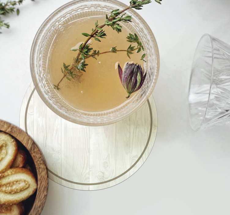 Fehér fa vintage alátét - TenStickers