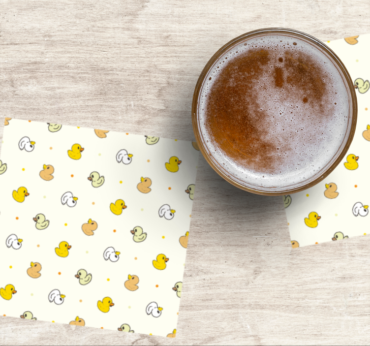 Gumi kacsa mintás modern alátét - TenStickers