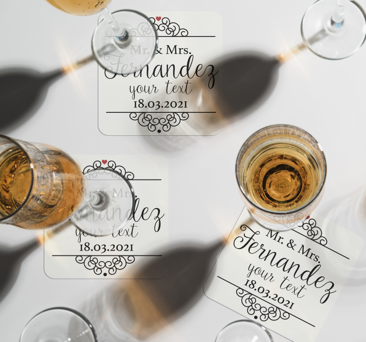 Asszony és esküvői alátét - TenStickers