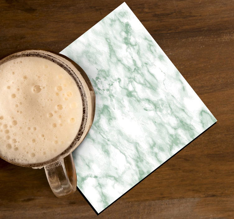 Zöld márvány ital alátét - TenStickers