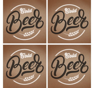 Bézs hideg söralátét - TenStickers