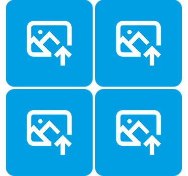 Személyre szabott családi fotó ital alátét - TenStickers