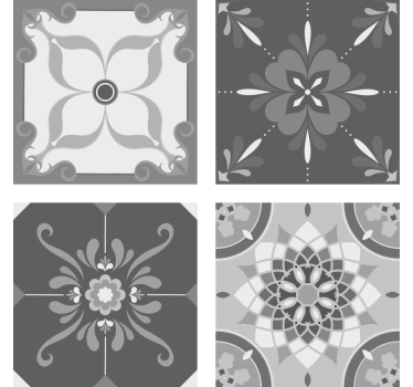 Szürke elegáns cserép alátét - TenStickers