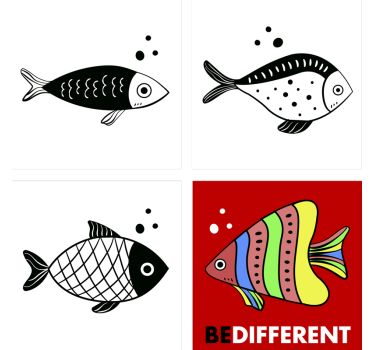 Ellenáramú halalátétek - TenStickers