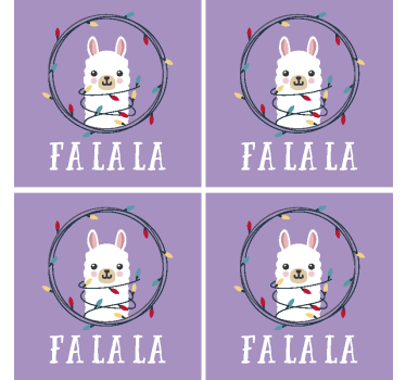 Karácsonyi alpaka ital alátét - TenStickers