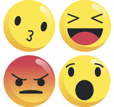 Hangulatjelek geeky alátétek - TenStickers
