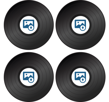 Lemez fotózással személyre szabott sörszőnyegekkel - TenStickers