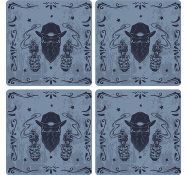 Cowboy koponya ital alátét - TenStickers