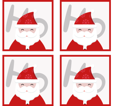 Mikulás és hohoho ital alátét - TenStickers
