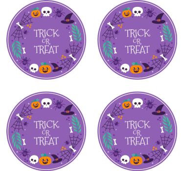 Halloween-i mintás poháralátétek - TenStickers