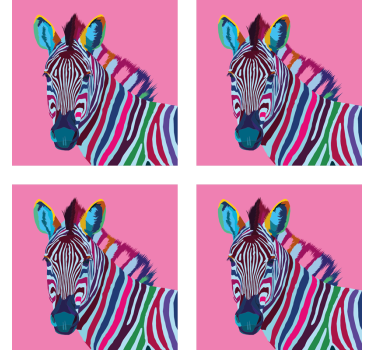 Zebra pop art modern alátét - TenStickers