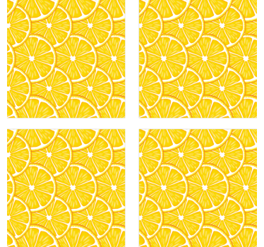 Citrus szelet koncepció poháralátétek - TenStickers