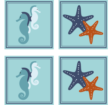 Tengeri stílusú tengeri alátét - TenStickers