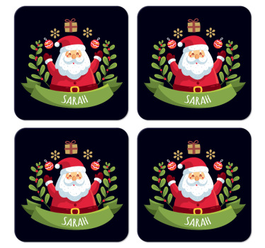 Mikulás név karácsony alátétek - TenStickers