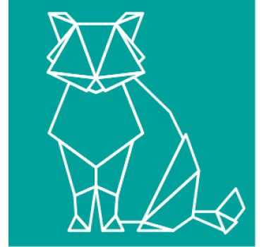 Geometrikus Állat kontúr poháralátétek szörnyszülött - TenStickers