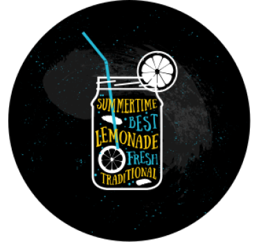 Frissítő lemonádé Üveg poháralátétek modern - TenStickers