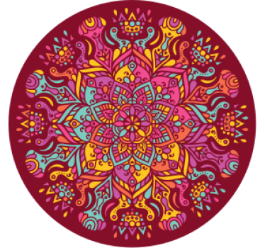 Mandala több poháralátétet - TenStickers