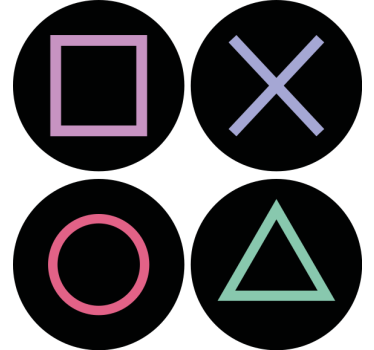 Playstation távoli alakok modern ital alátét - TenStickers