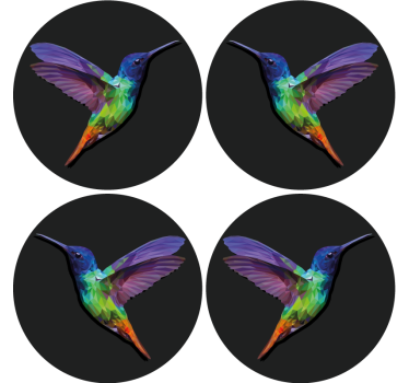 Geometriai kolibri több alátét - TenStickers
