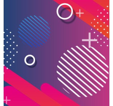 Körökkel díszített geometrikus poháralátétek - TenStickers