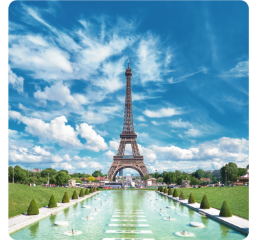 Modern poháralátétek eiffel-torony tájjal - TenStickers