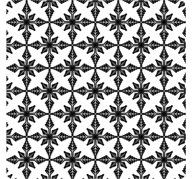 Geometrikus fekete mintás poháralátétek - TenStickers
