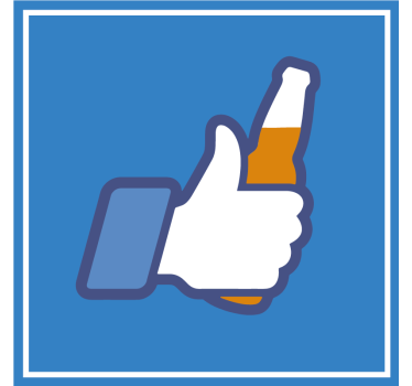 Facebook, mint a söralátétek - TenStickers