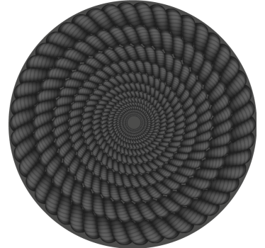 Spirálmintás kerek poháralátétek - TenStickers