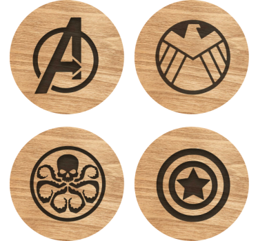 Bosszúálló alátétek állított geeky alátétek - TenStickers
