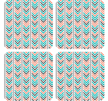 Chevron mintás alapvető poháralátétek - TenStickers