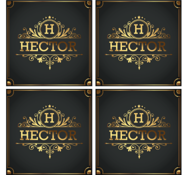 Elegancia személyre szabott sör szőnyegek - TenStickers