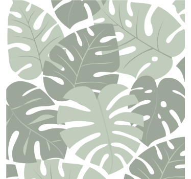 Levélmintás monstera poháralátétek - TenStickers