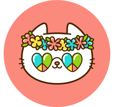 Maxwell és williams stílusú macska geeky alátétek - TenStickers